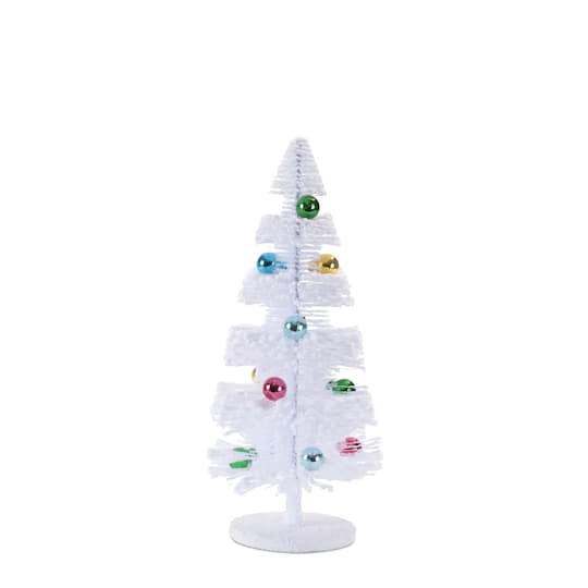 Melrose White Mini Christmas Tree Ornaments Set